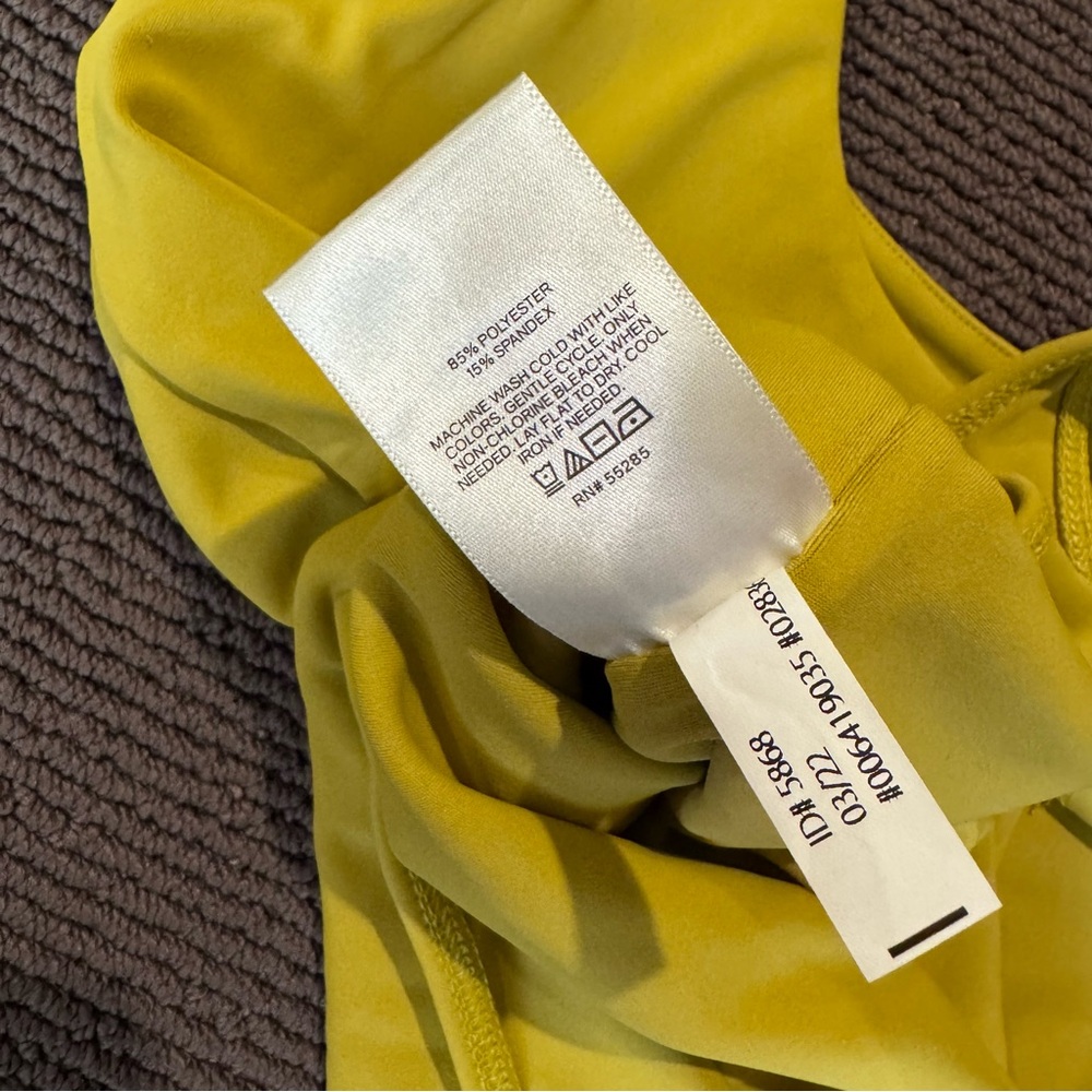 Express Vibrant Chartreuse Body Contour Bodysuit - Picture 4 of 4